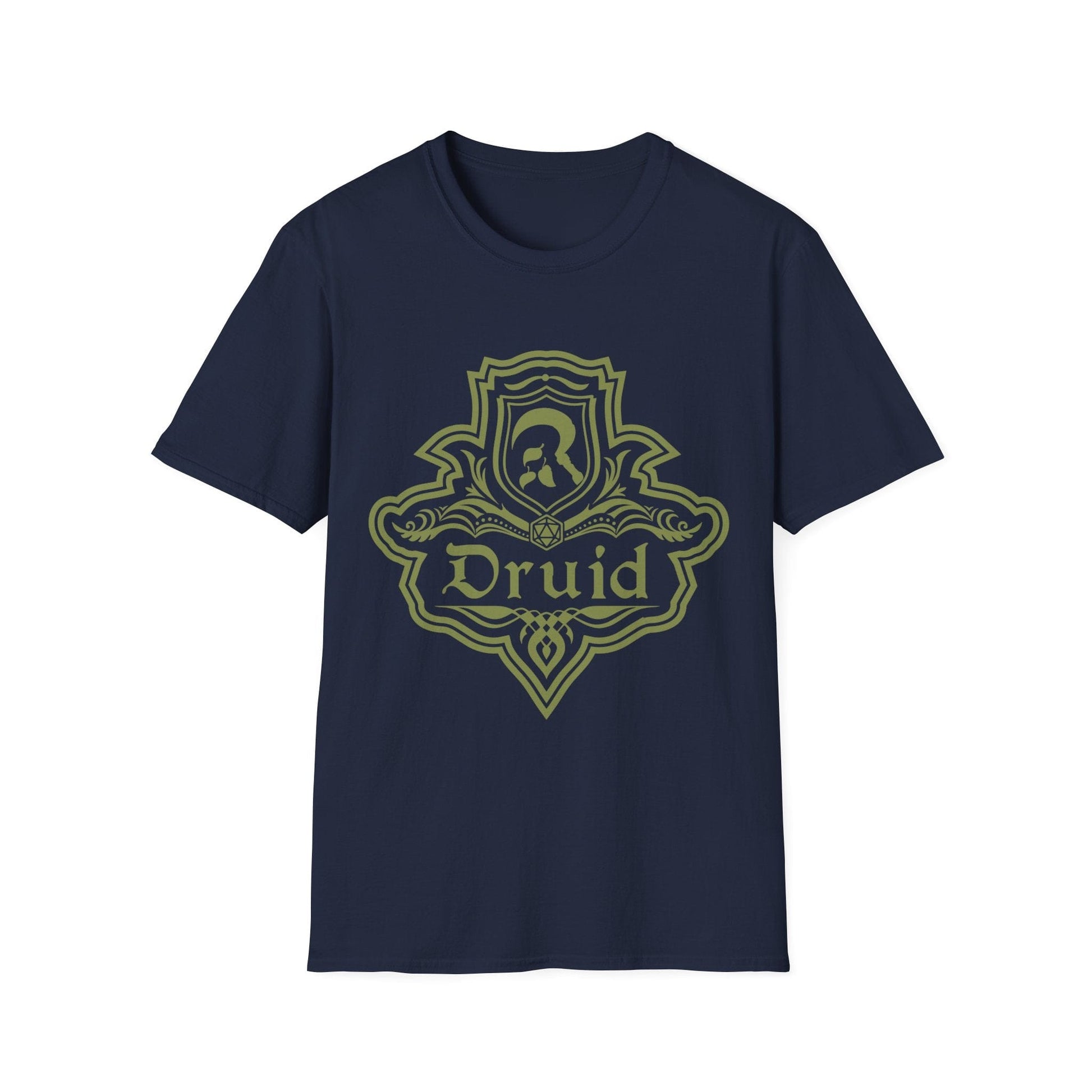 DnD Druid Class Emblem T-Shirt Sunburst RPG
