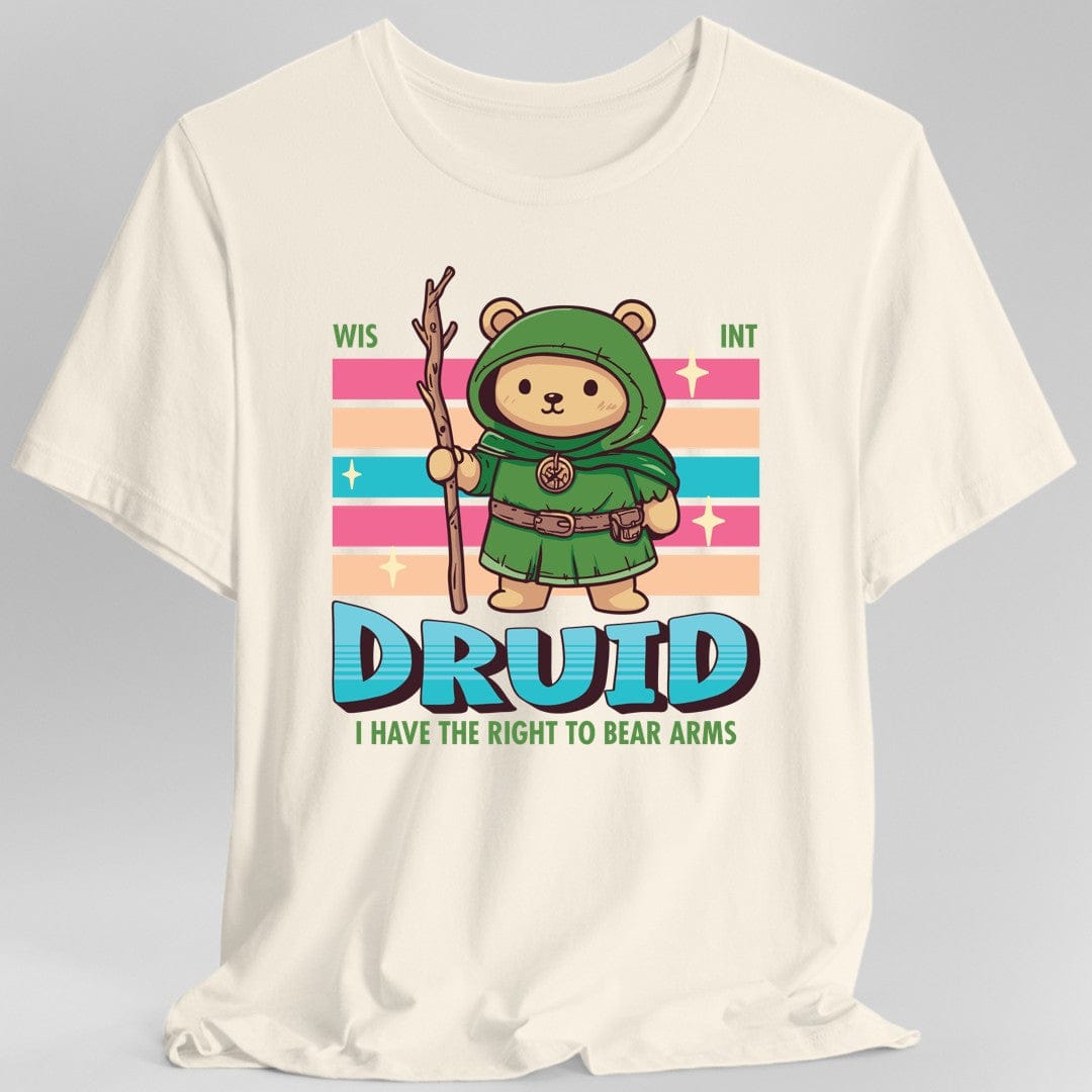 DnD Druid Shirt - D&D Kawaii Class T-shirt Sunburst RPG