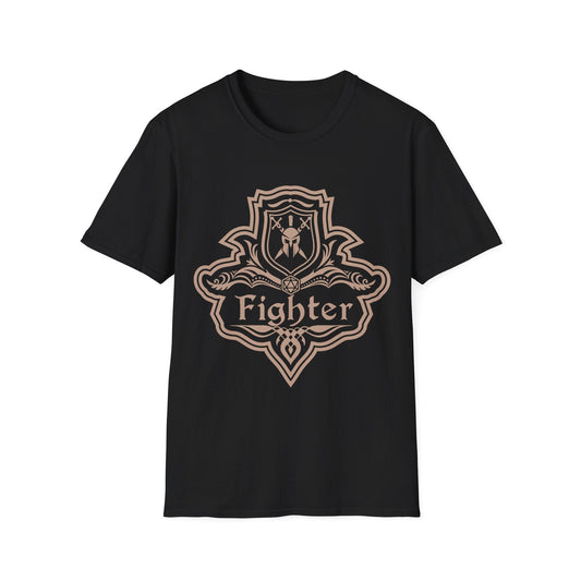 DnD Fighter Class Emblem T-Shirt Sunburst RPG