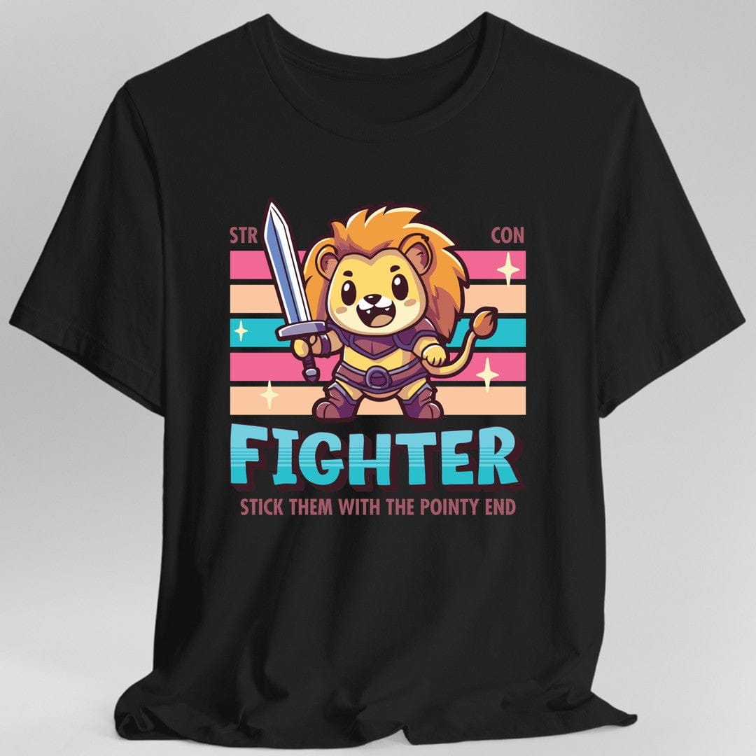 DnD Fighter Shirt - D&D Kawaii Class T-shirt Sunburst RPG