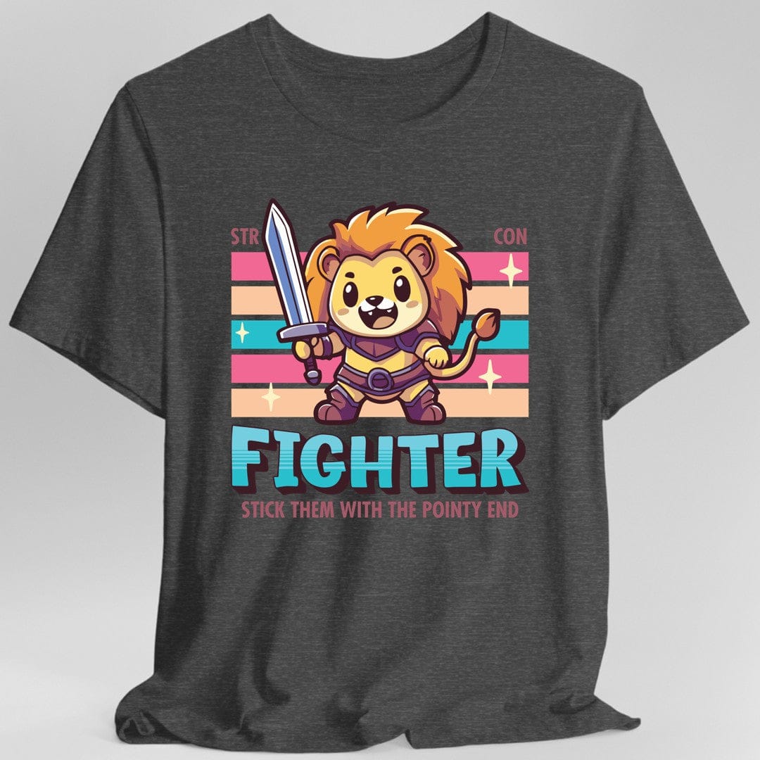 DnD Fighter Shirt - D&D Kawaii Class T-shirt Sunburst RPG