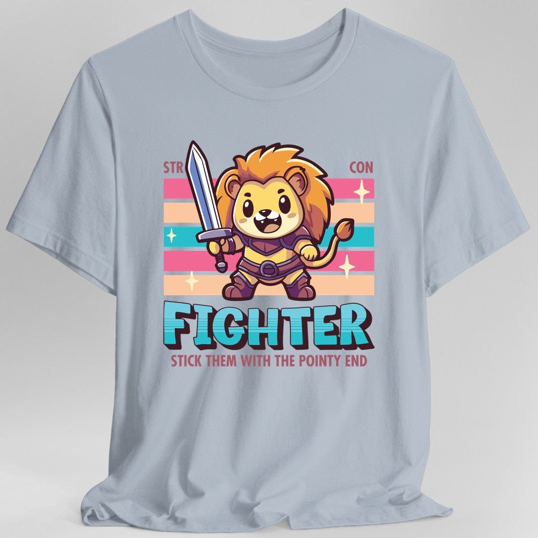 DnD Fighter Shirt - D&D Kawaii Class T-shirt Sunburst RPG