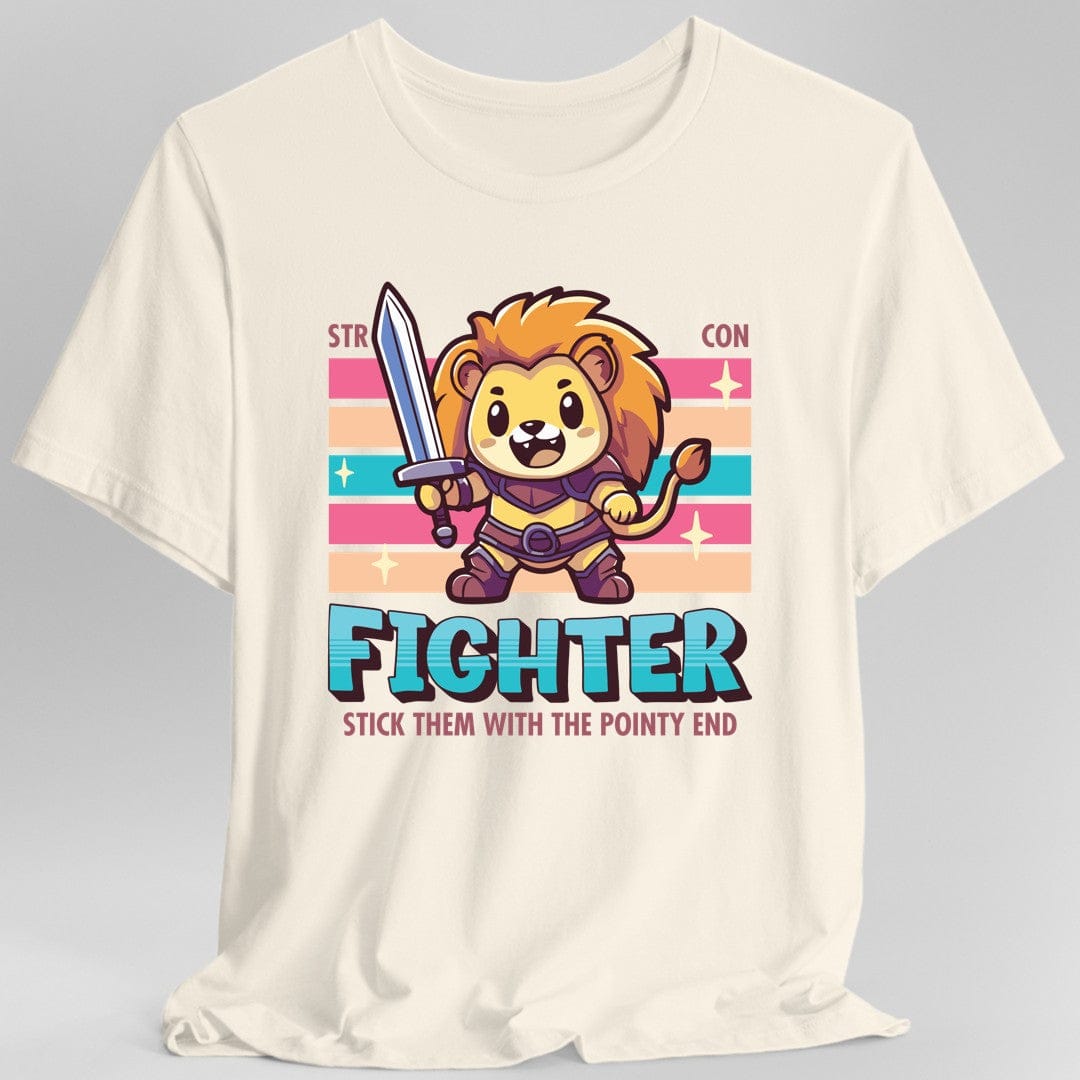 DnD Fighter Shirt - D&D Kawaii Class T-shirt Sunburst RPG