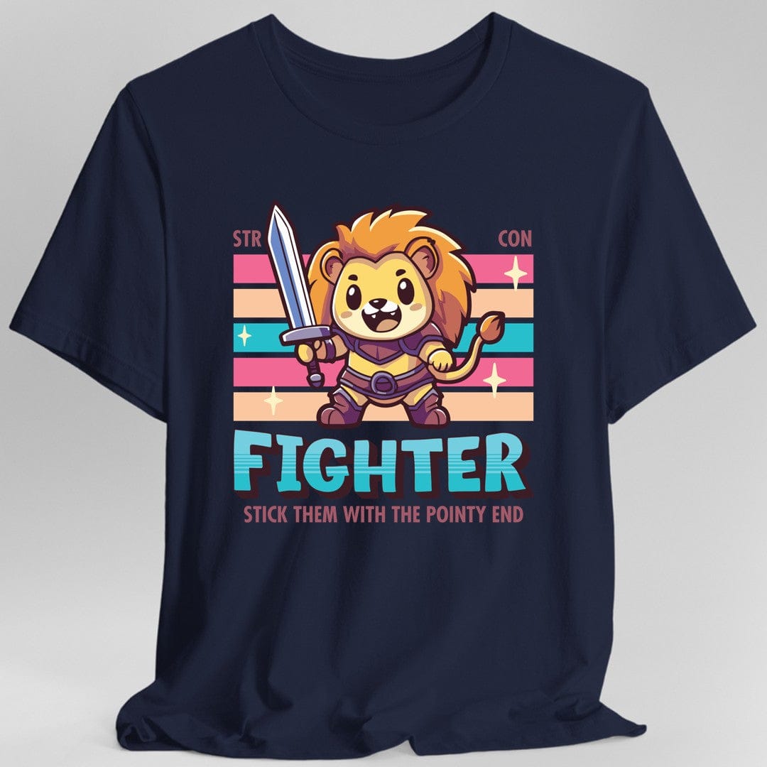 DnD Fighter Shirt - D&D Kawaii Class T-shirt Sunburst RPG