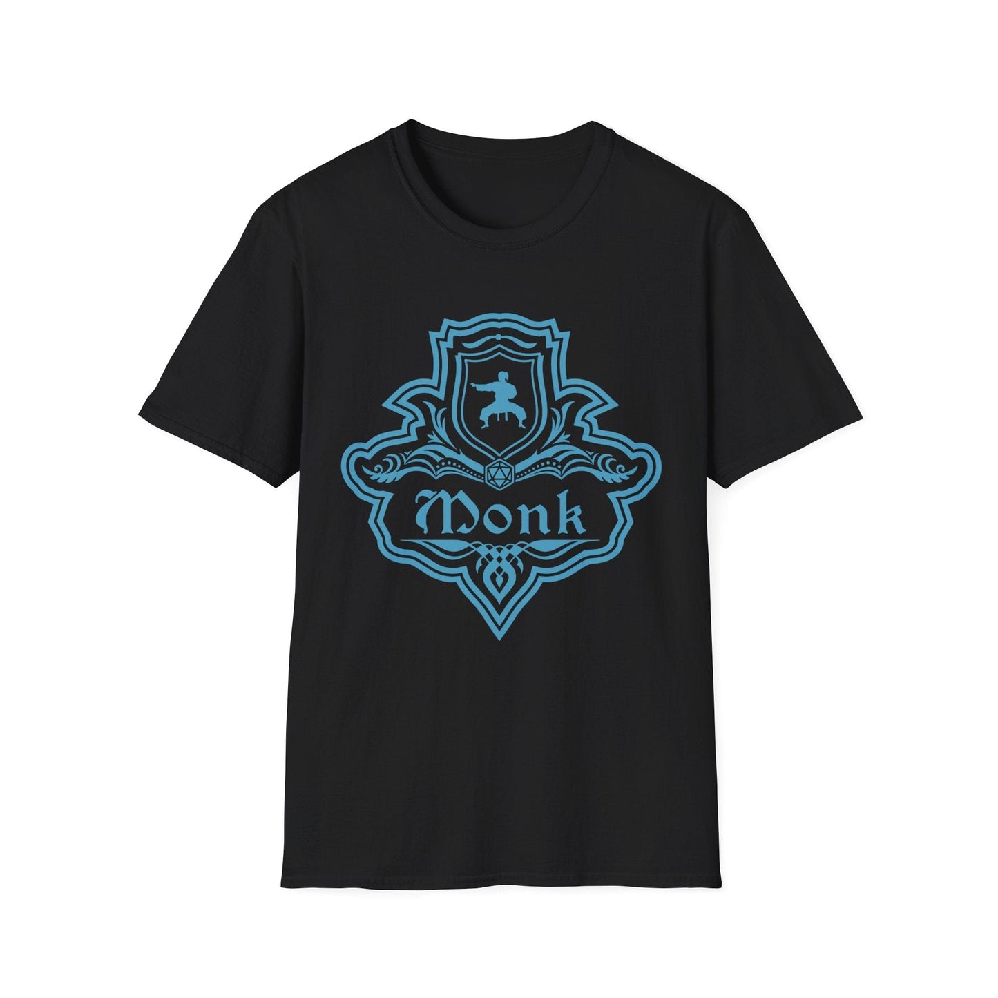 DnD Monk Class Emblem T-Shirt Sunburst RPG