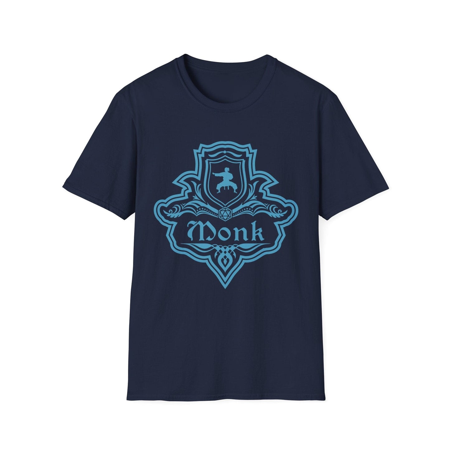 DnD Monk Class Emblem T-Shirt Sunburst RPG