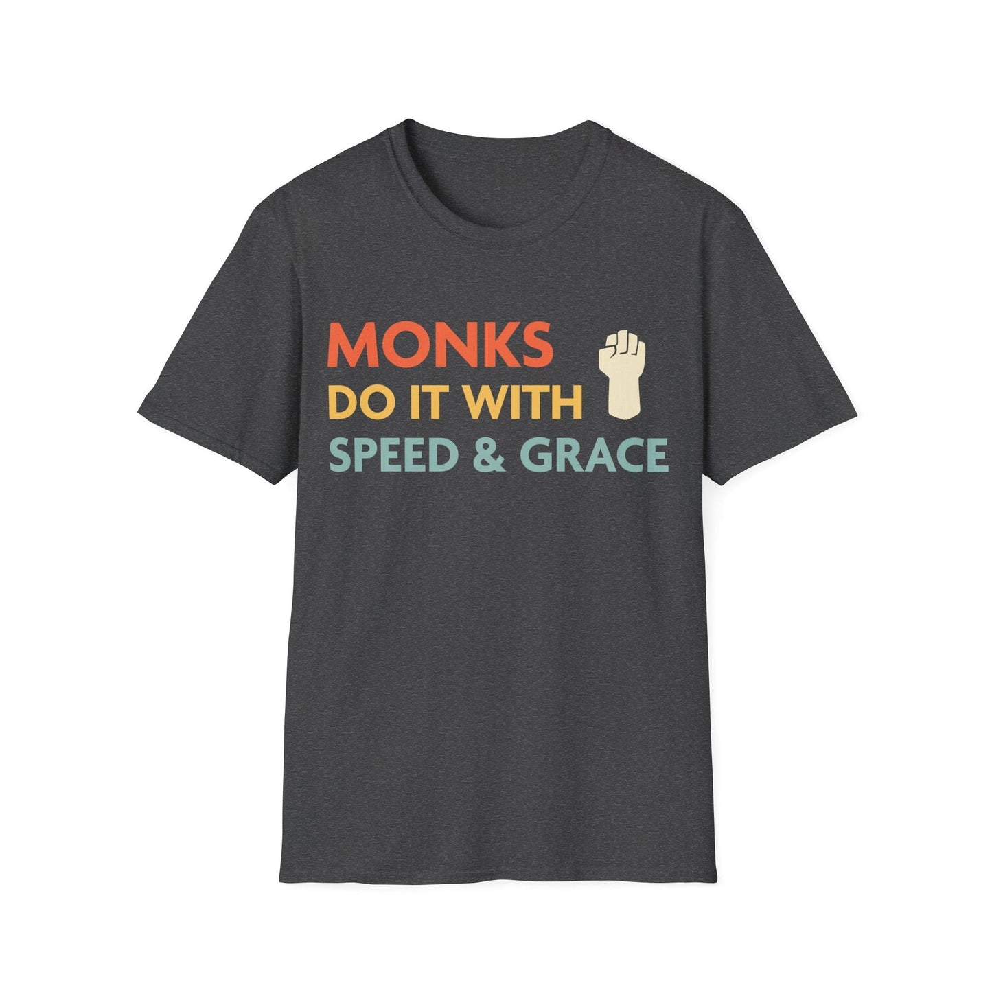DnD Monks Do It With Speed & Grace Shirt Sunburst RPG