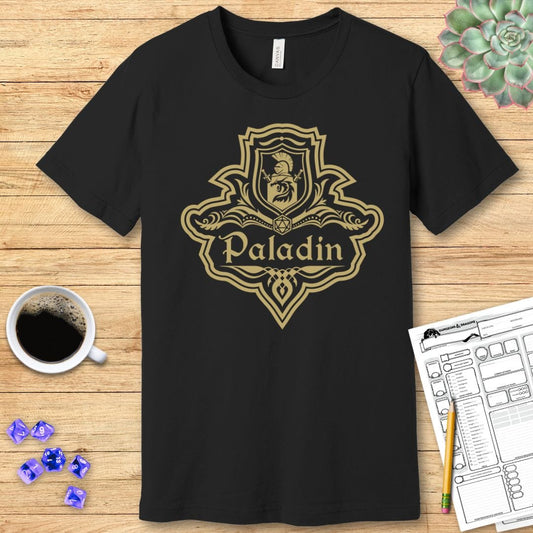 DnD Paladin Class Emblem T-Shirt Sunburst RPG
