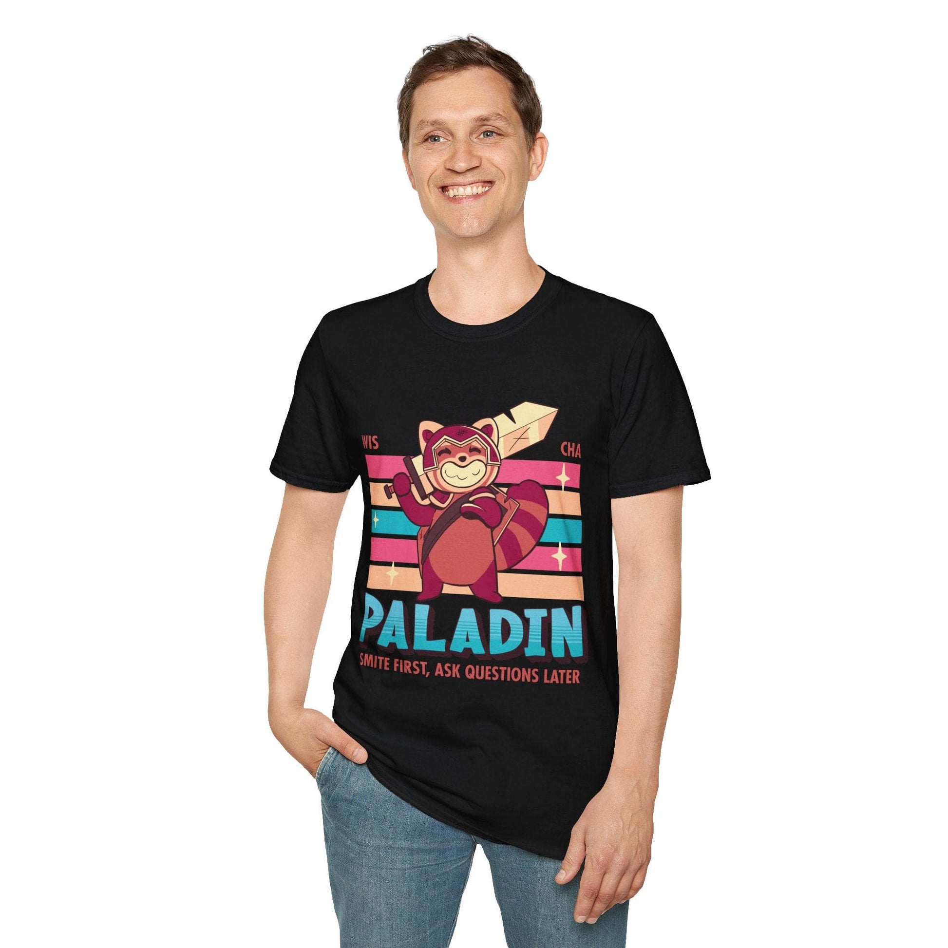 DnD Paladin Shirt - D&D Kawaii Class T-shirt Sunburst RPG