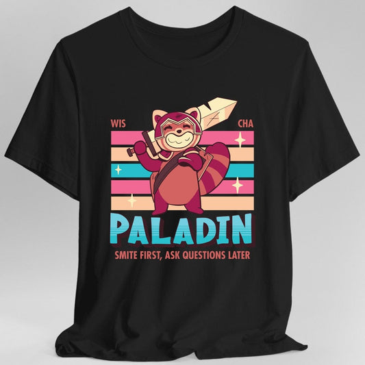 DnD Paladin Shirt - D&D Kawaii Class T-shirt Sunburst RPG