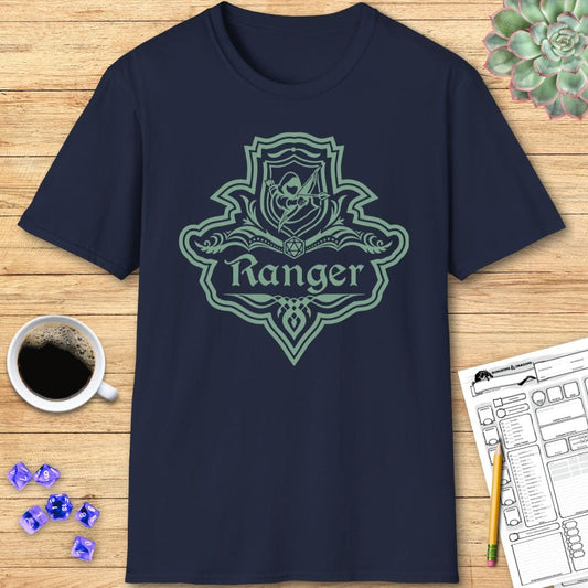 DnD Ranger Class Emblem T-Shirt Sunburst RPG