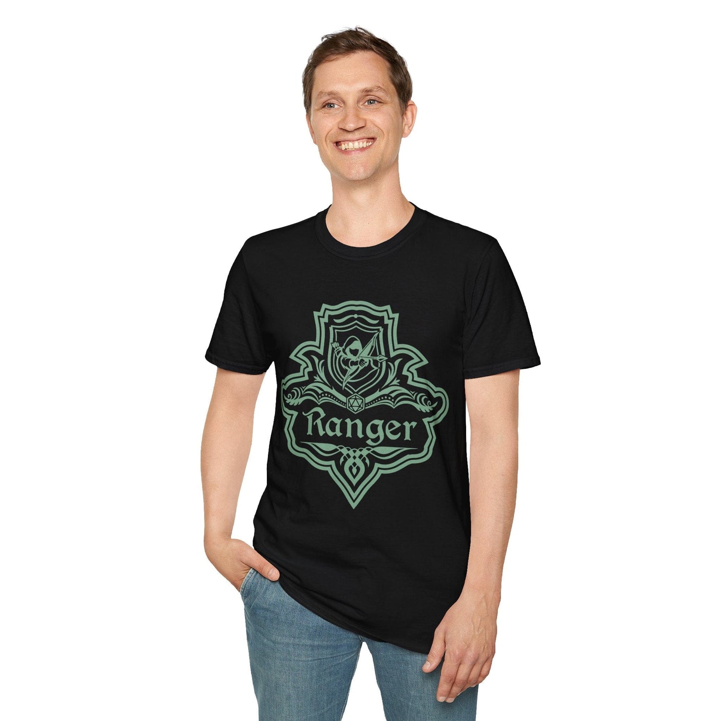 DnD Ranger Class Emblem T-Shirt Sunburst RPG