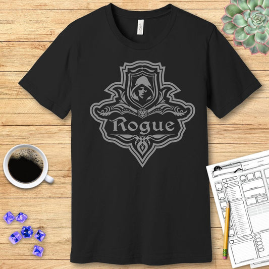 DnD Rogue Class Emblem T-Shirt Sunburst RPG