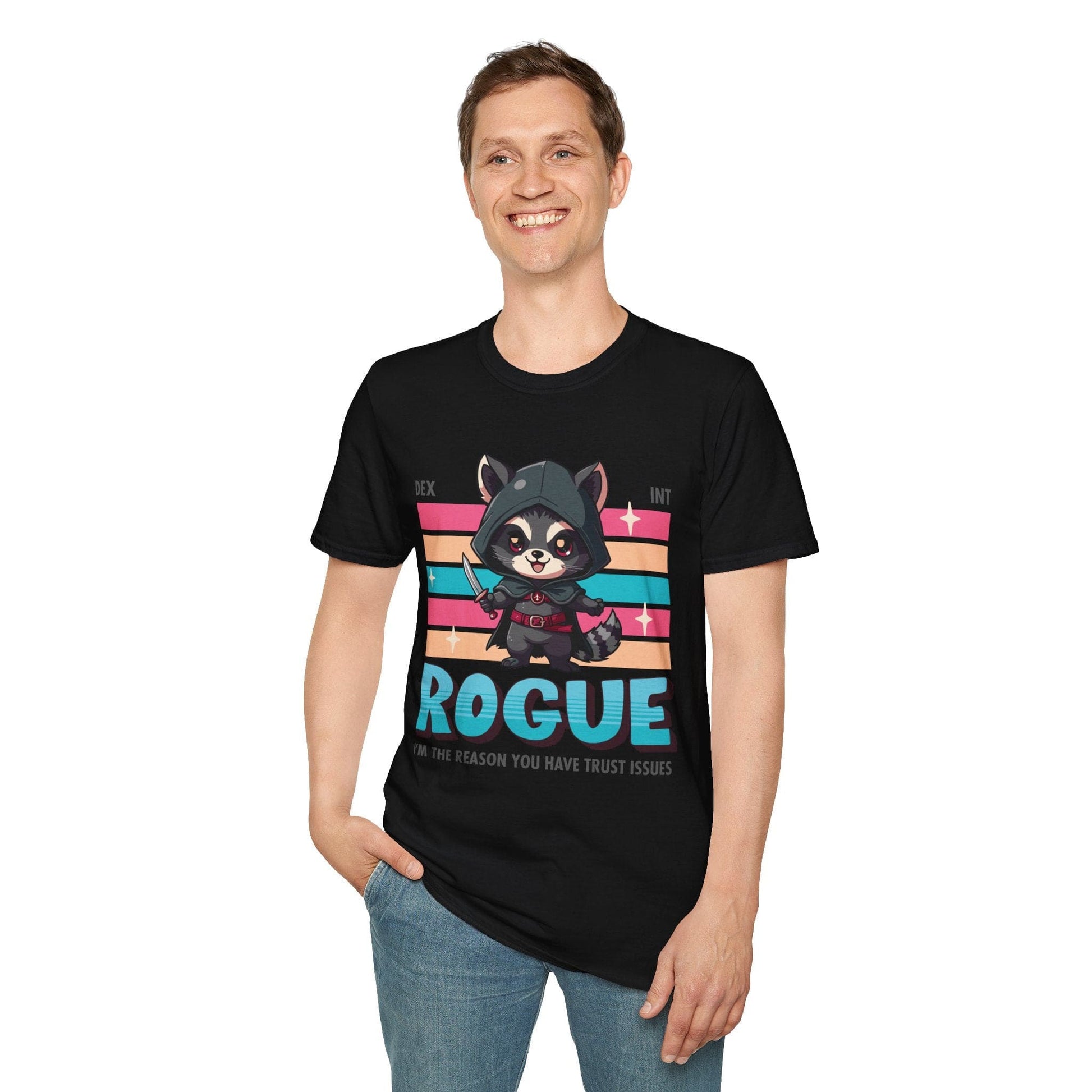 DnD Rogue Shirt - D&D Kawaii Class T-shirt Sunburst RPG