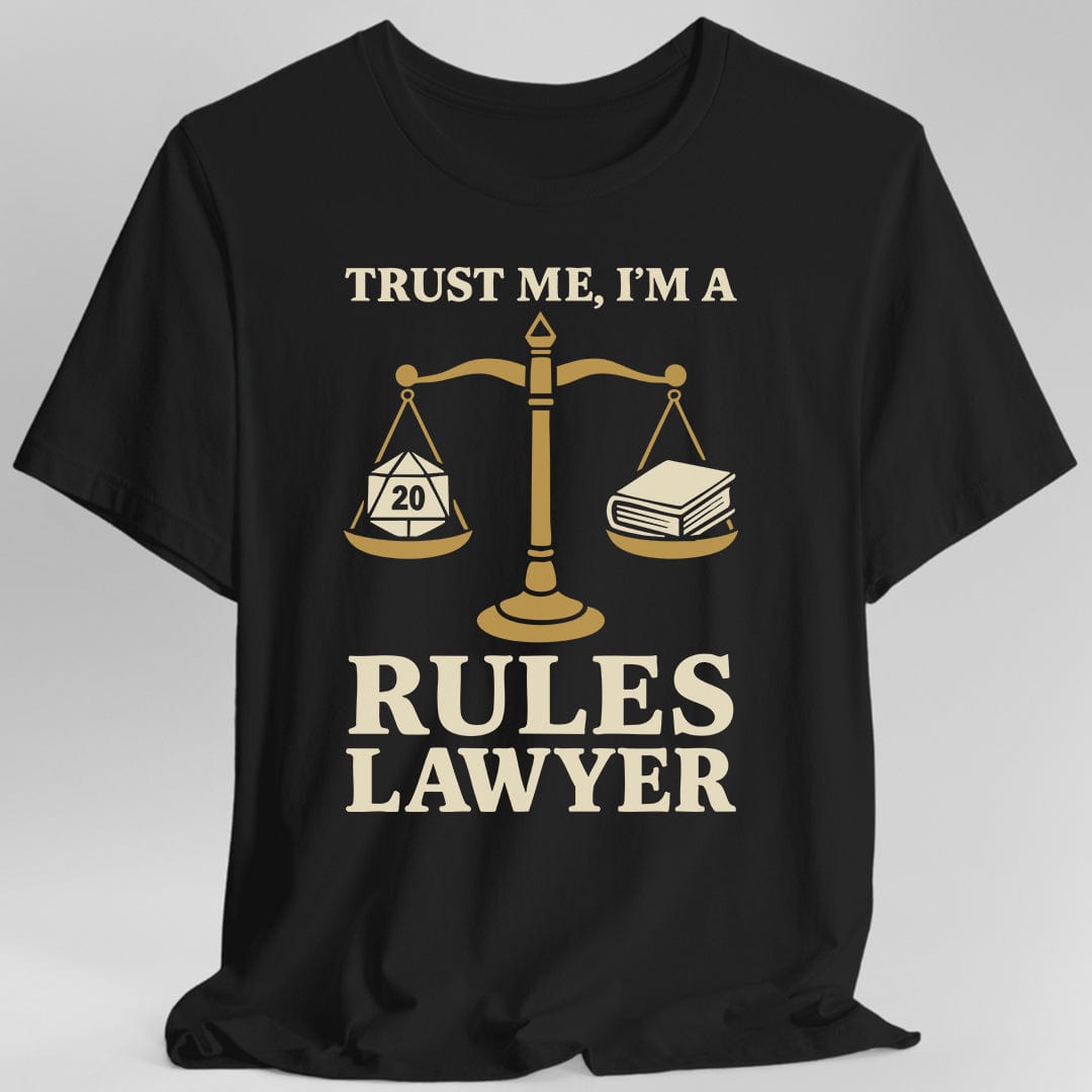 DnD Rules Lawyer Shirt Sunburst RPG