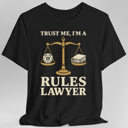 DnD Rules Lawyer Shirt Sunburst RPG
