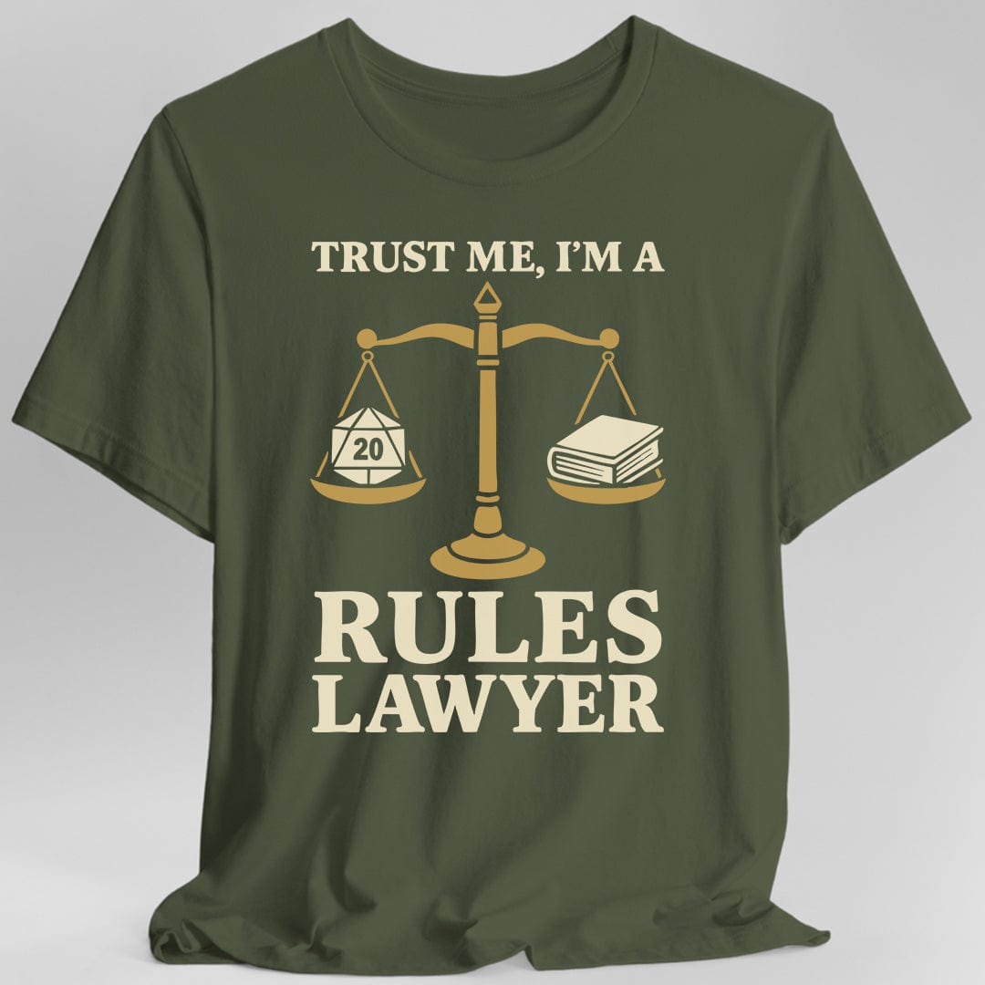 DnD Rules Lawyer Shirt Sunburst RPG
