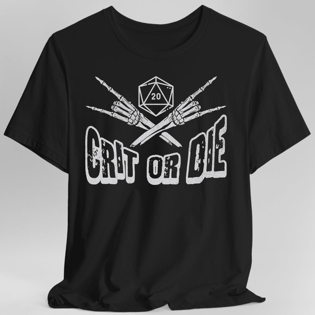 DnD Shirt - Crit or Die Sunburst RPG