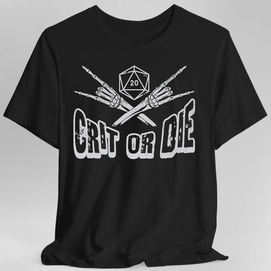 DnD Shirt - Crit or Die Sunburst RPG