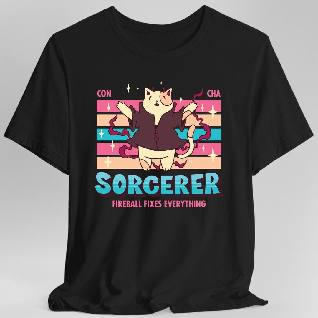 DnD Sorcerer Shirt - D&D Kawaii Class T-shirt Sunburst RPG