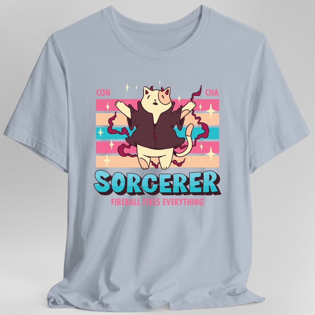 DnD Sorcerer Shirt - D&D Kawaii Class T-shirt Sunburst RPG