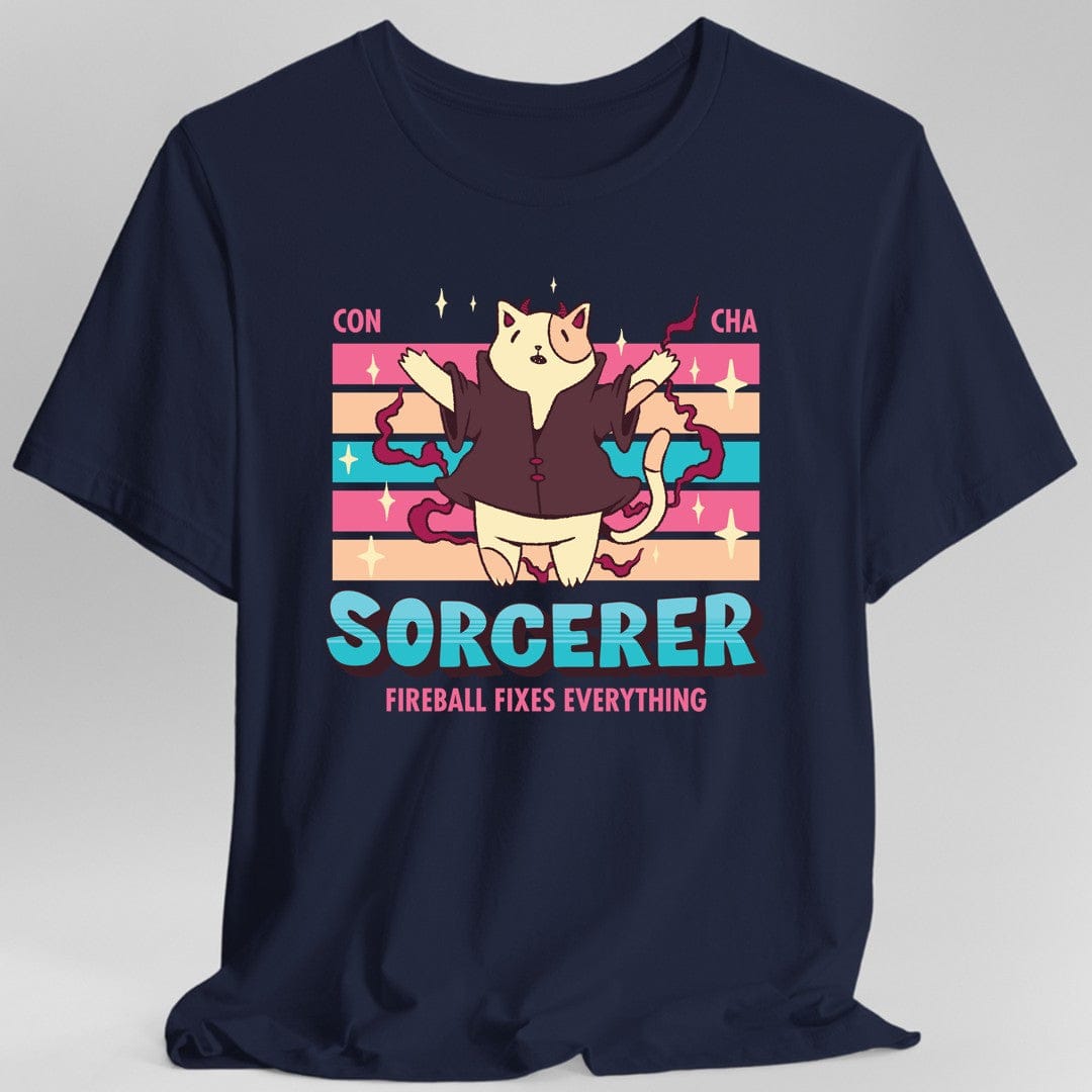 DnD Sorcerer Shirt - D&D Kawaii Class T-shirt Sunburst RPG