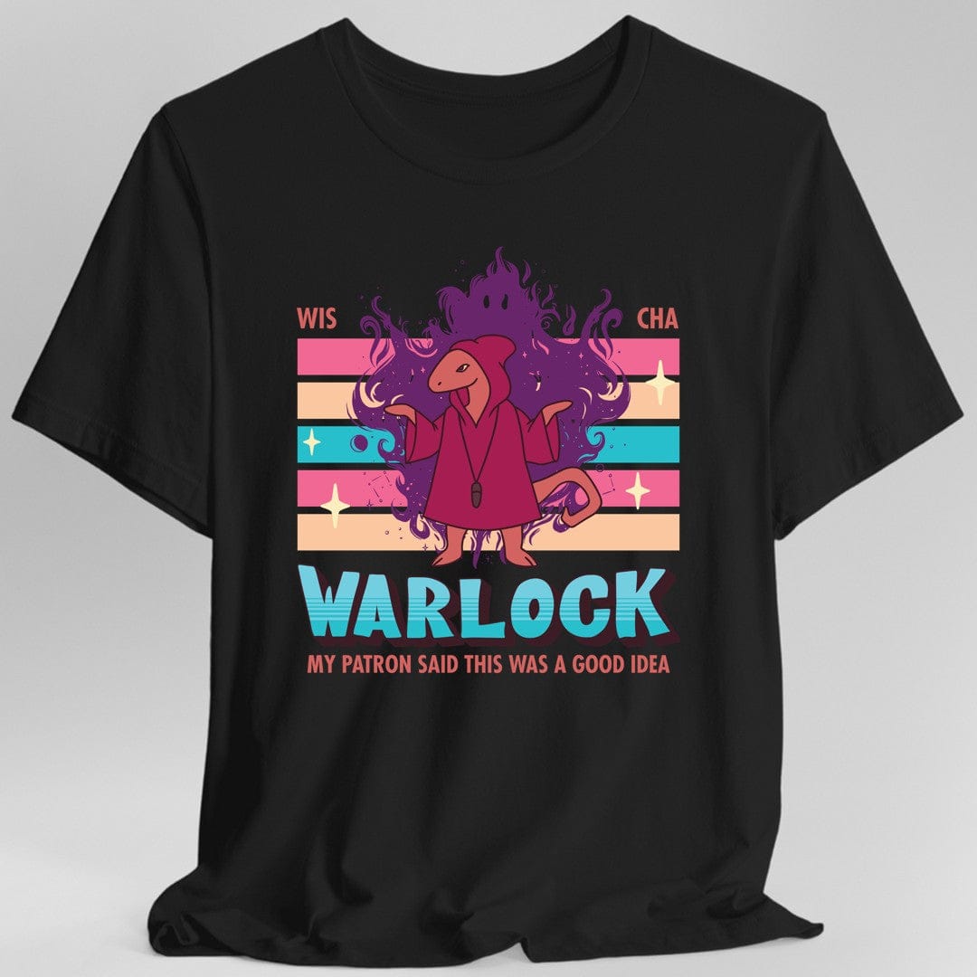 DnD Warlock Shirt - D&D Kawaii Class T-shirt Sunburst RPG