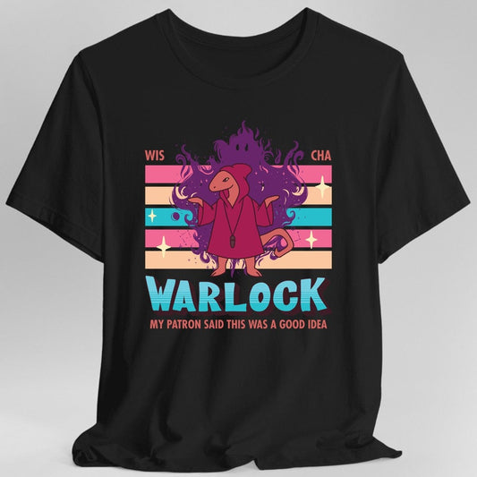DnD Warlock Shirt - D&D Kawaii Class T-shirt Sunburst RPG
