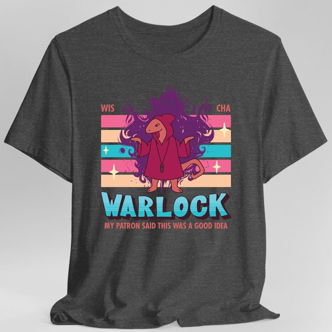 DnD Warlock Shirt - D&D Kawaii Class T-shirt Sunburst RPG