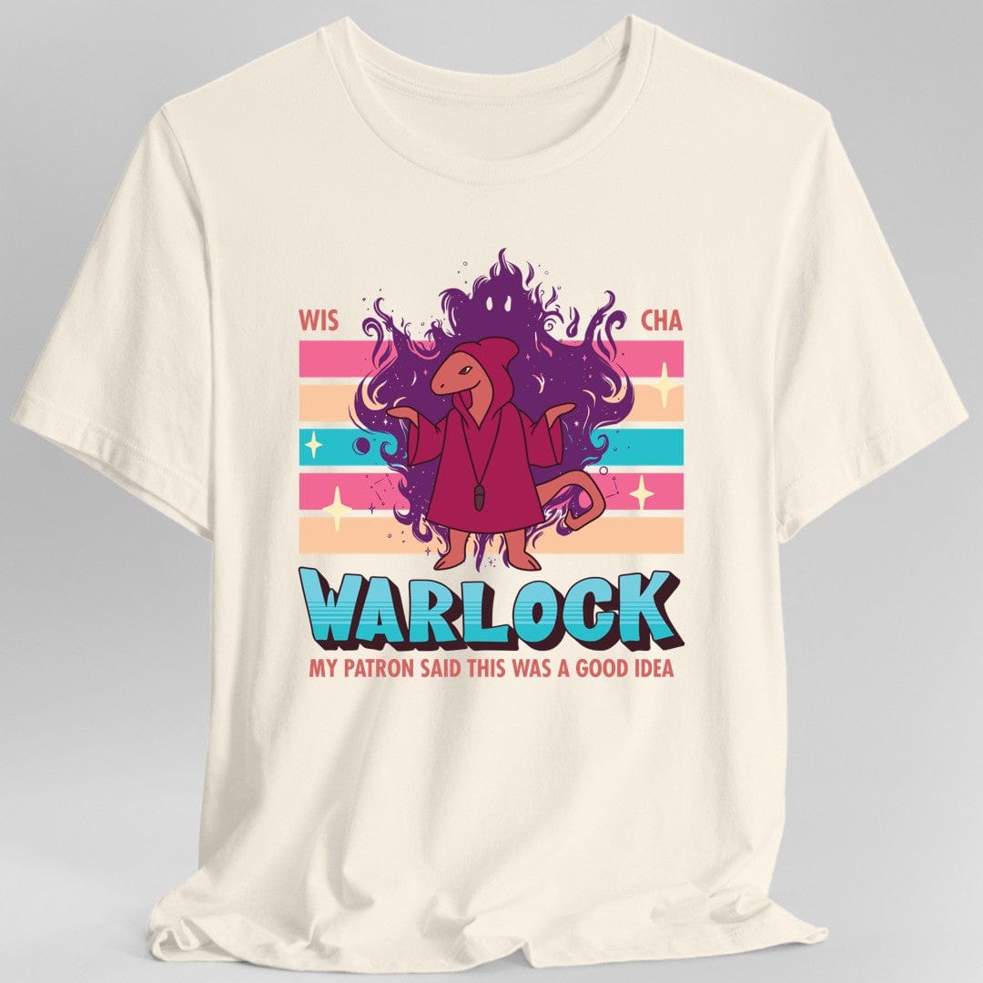 DnD Warlock Shirt - D&D Kawaii Class T-shirt Sunburst RPG