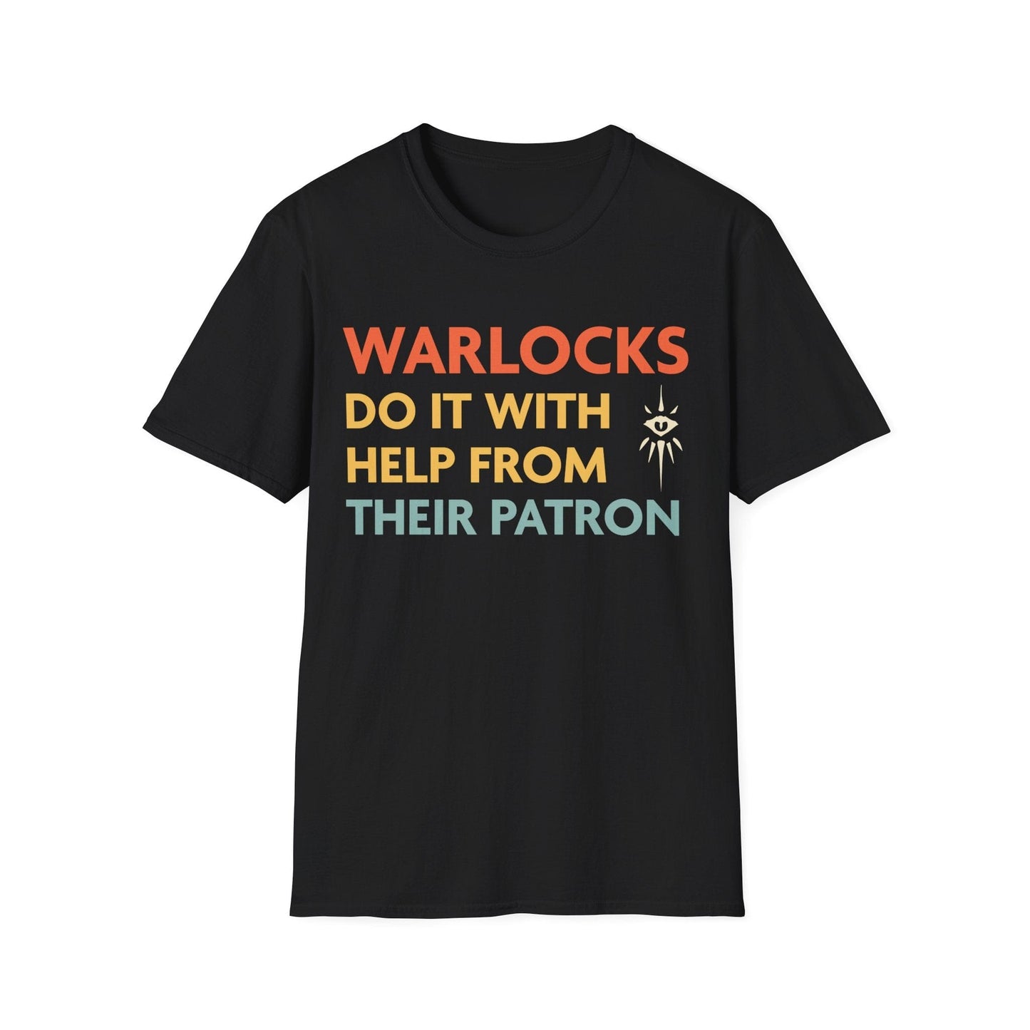 DnD Warlocks Do It Help From Their Patron Shirt Sunburst RPG