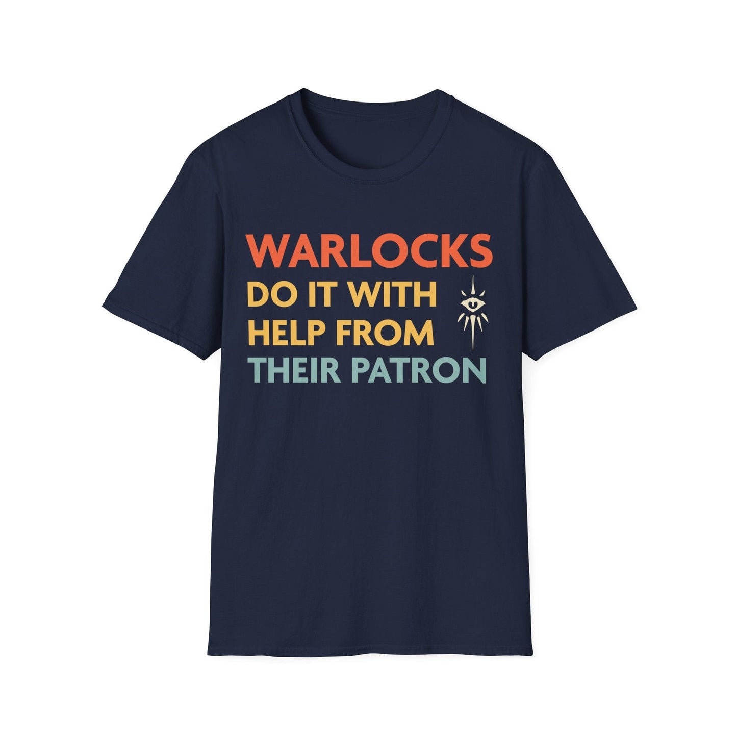 DnD Warlocks Do It Help From Their Patron Shirt Sunburst RPG