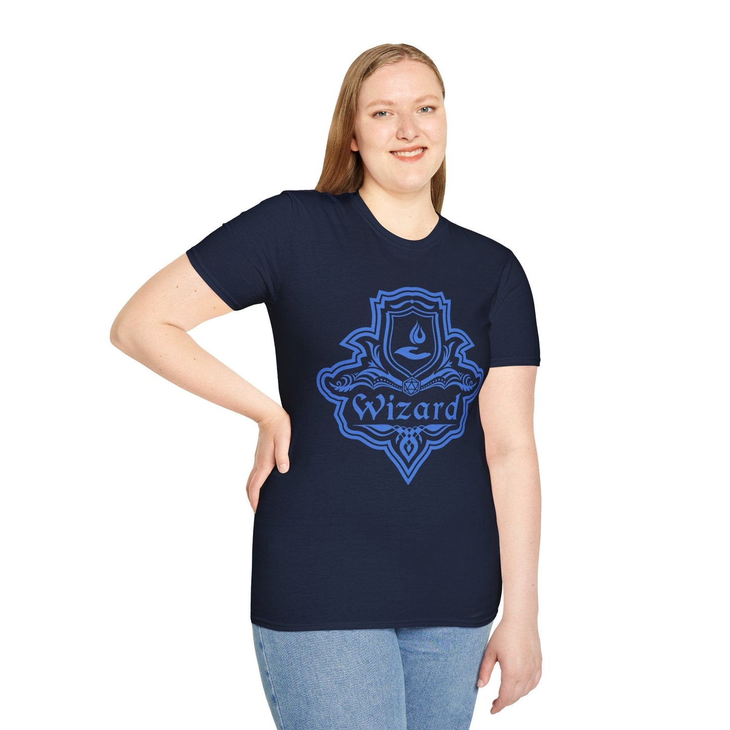DnD Wizard Class Emblem T-Shirt Sunburst RPG