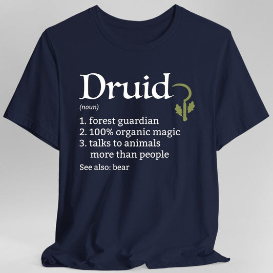Druid Class Definition D&D T-Shirt Sunburst RPG