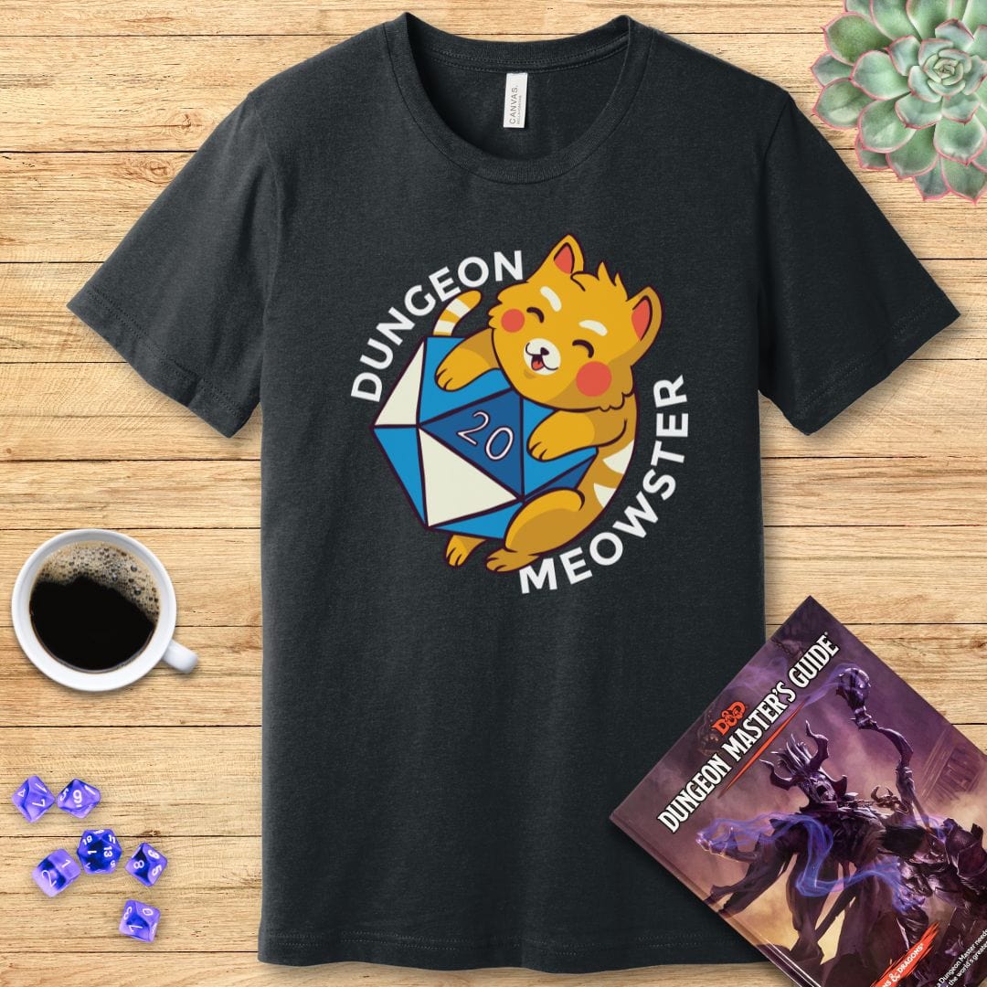Dungeon Meowster T-Shirt Sunburst RPG