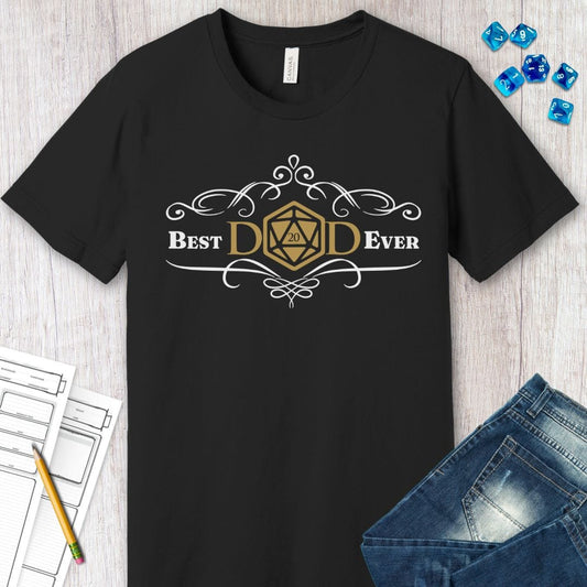 Dungeons and Dragons Dad Shirt Sunburst RPG
