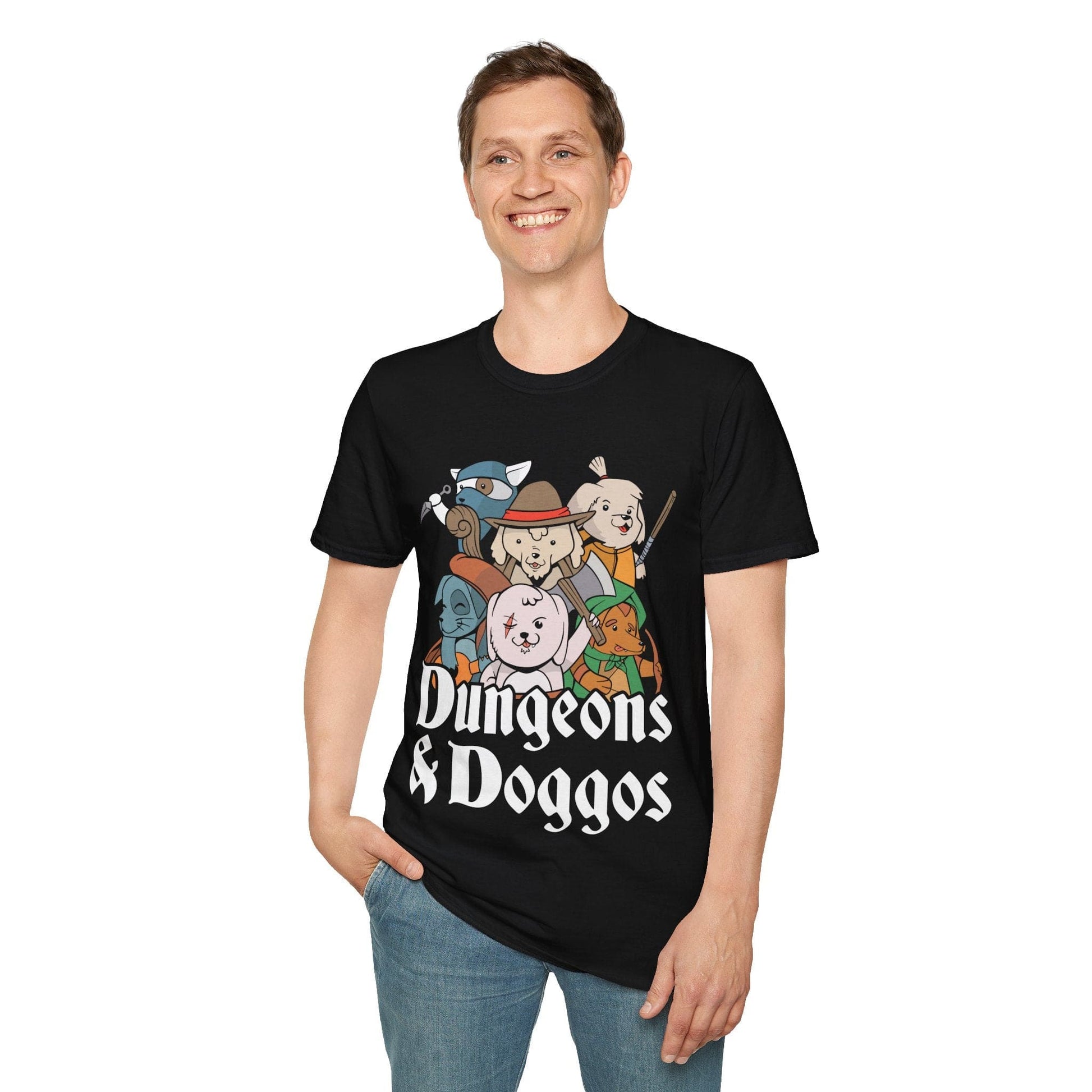 Dungeons and Doggos Shirt Sunburst RPG
