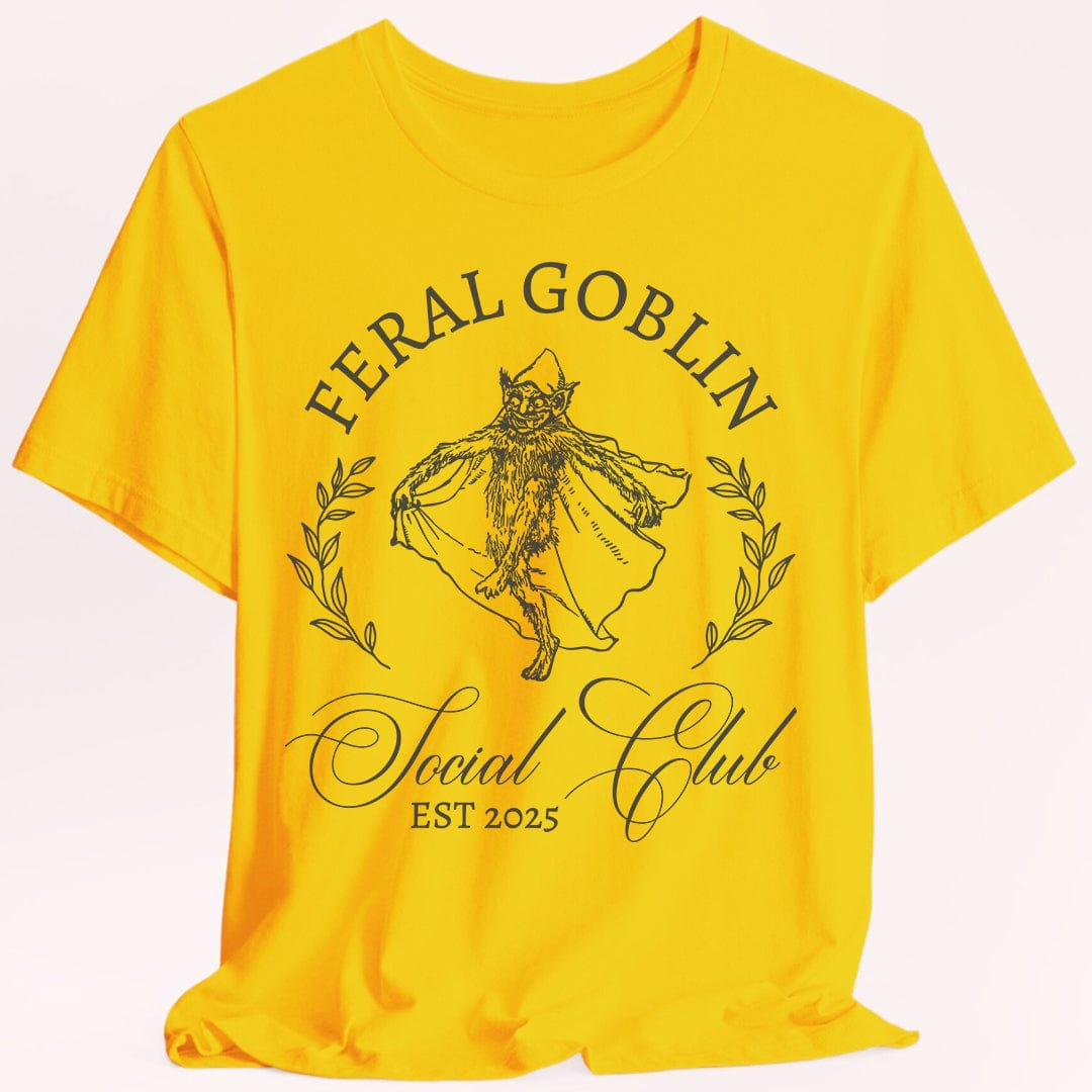 Feral Goblin Social Club T-shirt Sunburst RPG