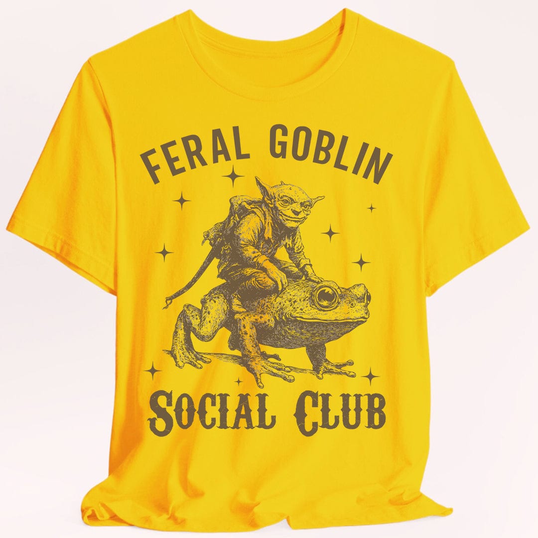 Feral Goblin Social Club T-shirt - With Toad Sunburst RPG