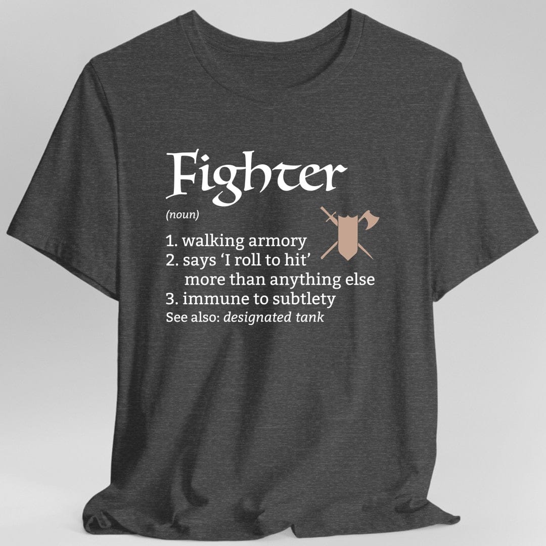 Fighter Class Definition D&D T-Shirt Sunburst RPG