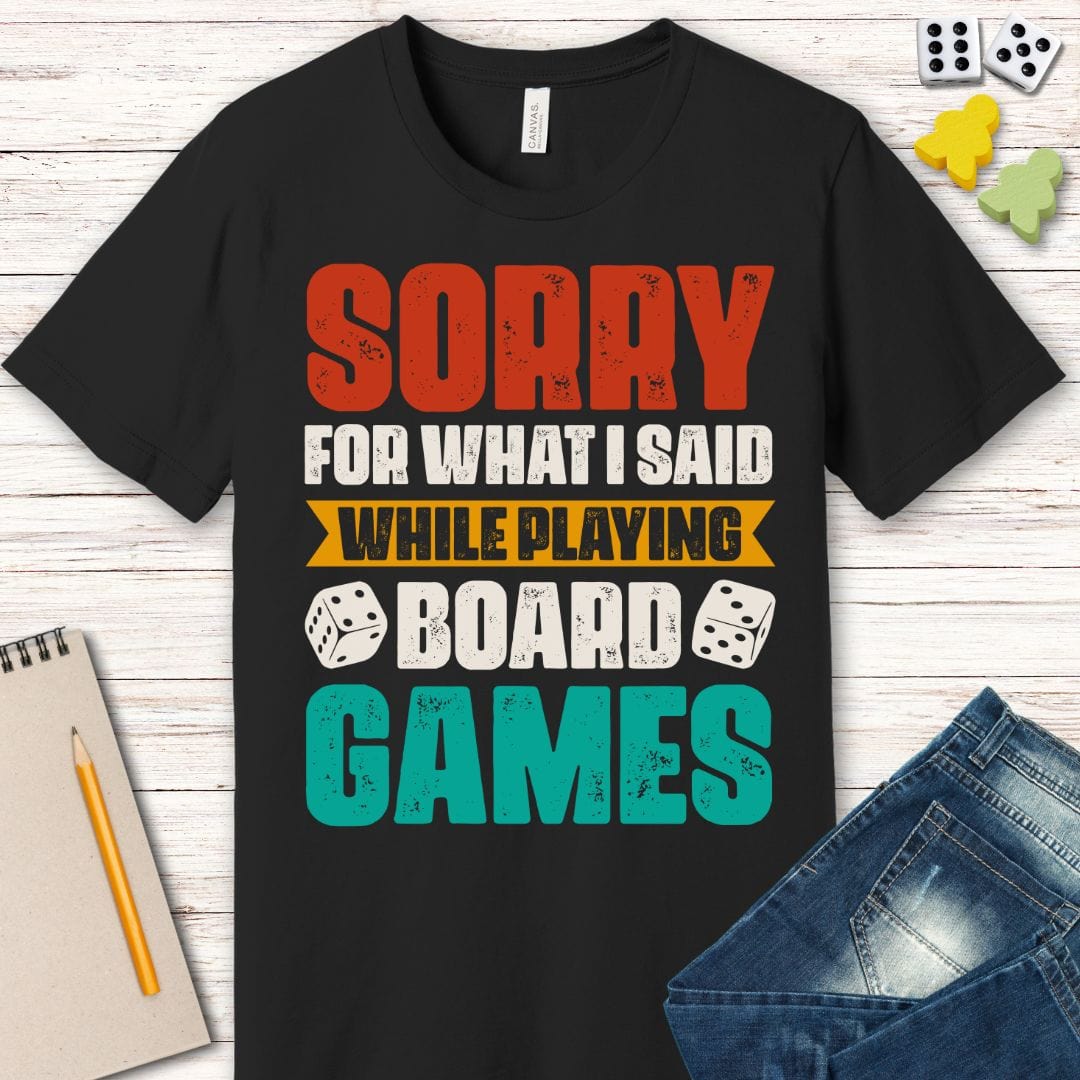 Funny Board Games T-Shirt Sunburst RPG