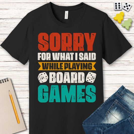 Funny Board Games T-Shirt Sunburst RPG