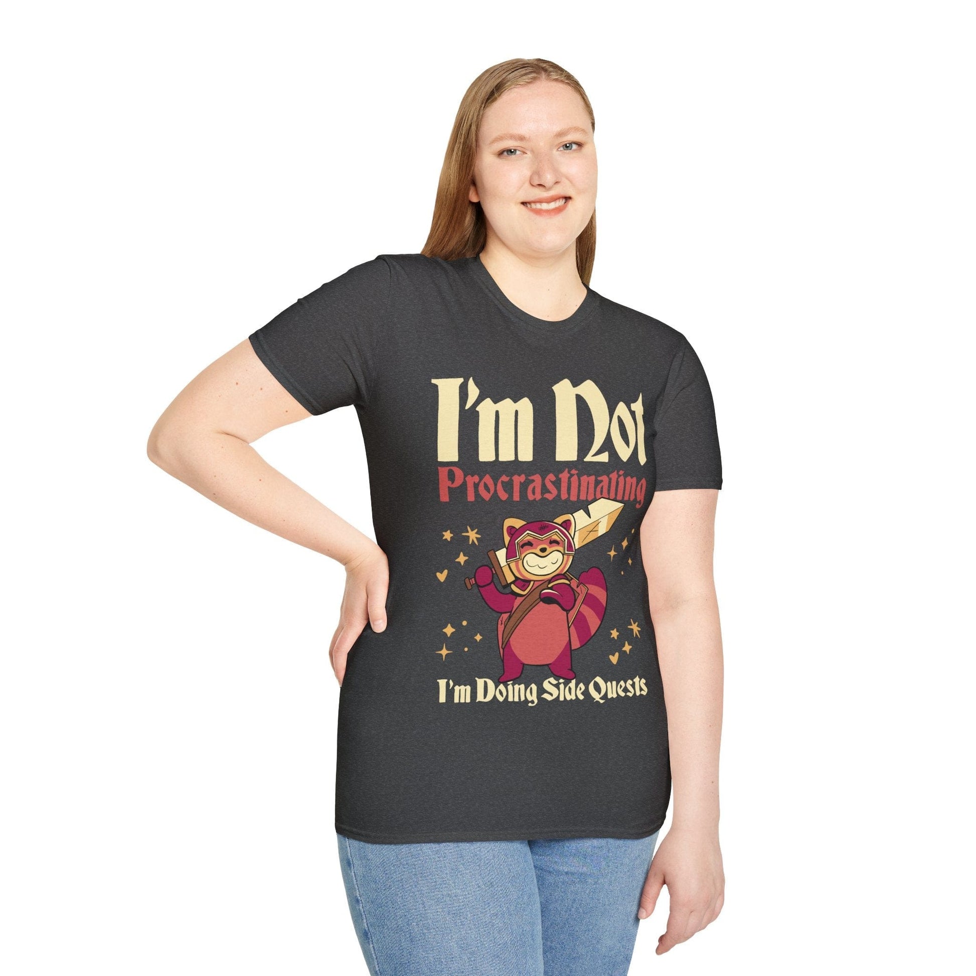 Funny DND Shirt - I'm Not Procrastinating I'm Doing Side Quests Sunburst RPG