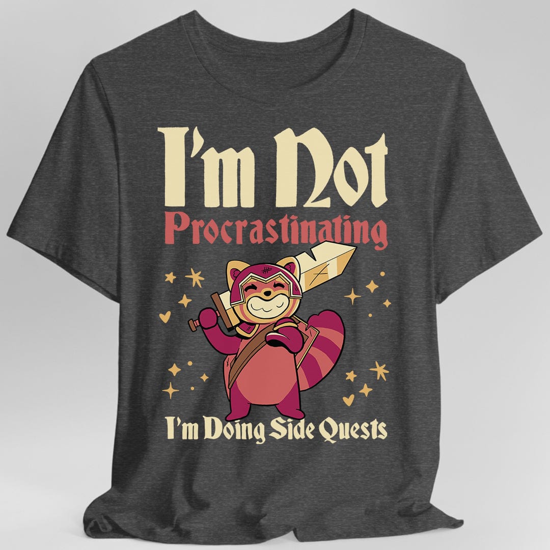 Funny DND Shirt - I'm Not Procrastinating I'm Doing Side Quests Sunburst RPG