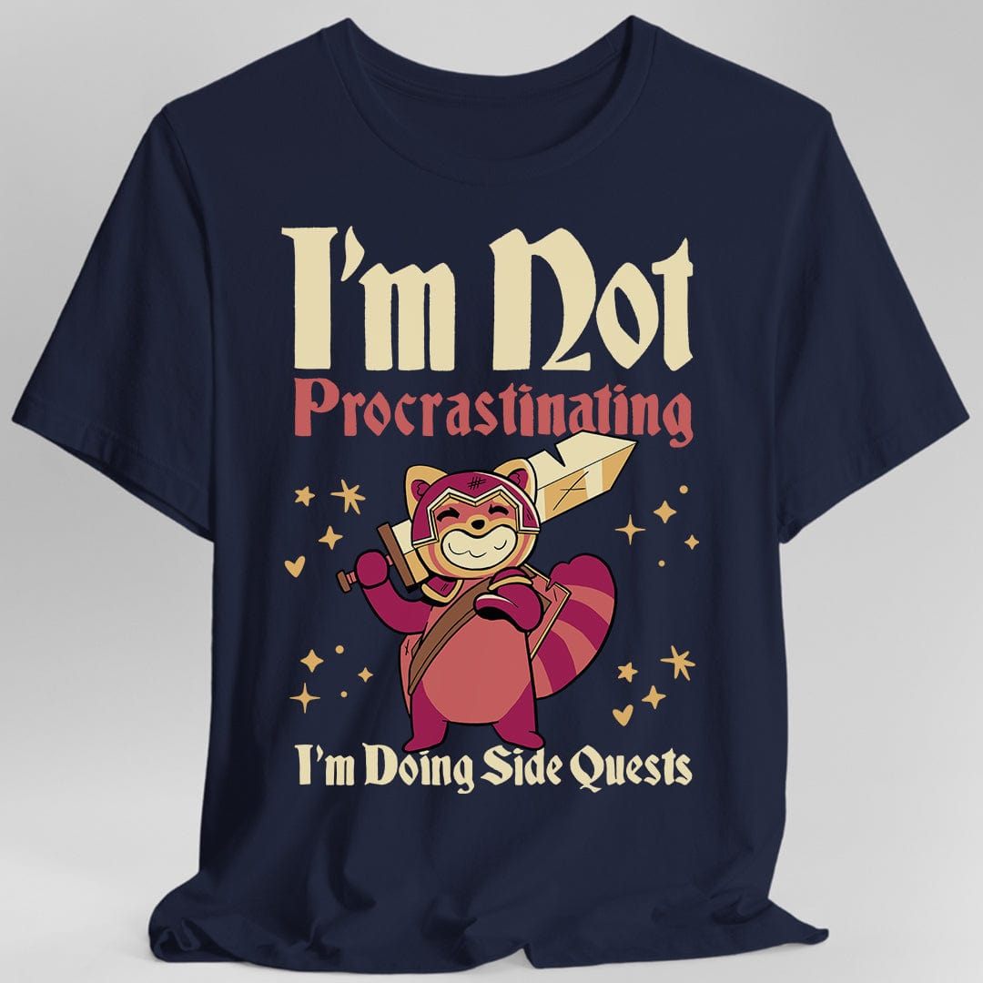 Funny DND Shirt - I'm Not Procrastinating I'm Doing Side Quests Sunburst RPG