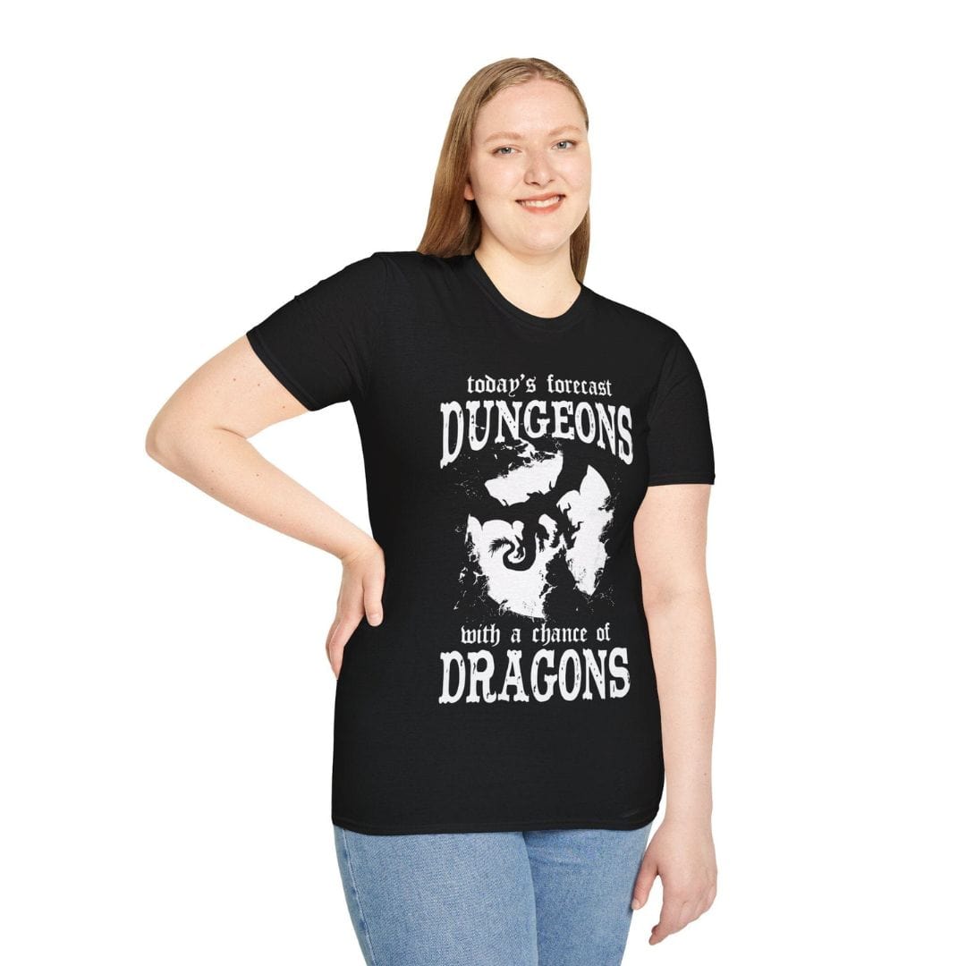 Funny DnD Weather Forecast Tshirt Sunburst RPG