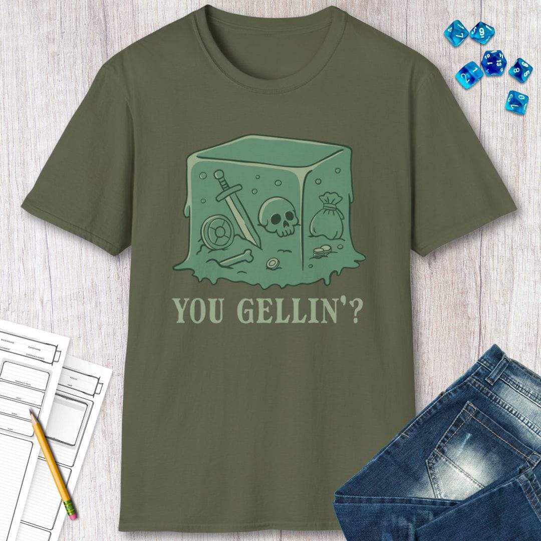 Gelatinous Cube Shirt Sunburst RPG