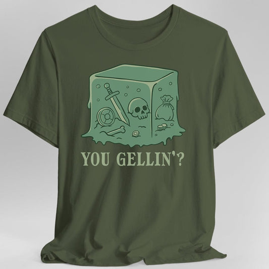 Gelatinous Cube Shirt Sunburst RPG
