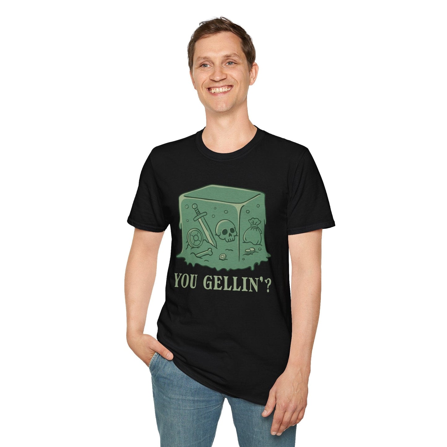 Gelatinous Cube Shirt Sunburst RPG
