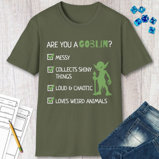 Goblin Quiz Shirt - Funny DnD Goblin Friend T-shirt Sunburst RPG